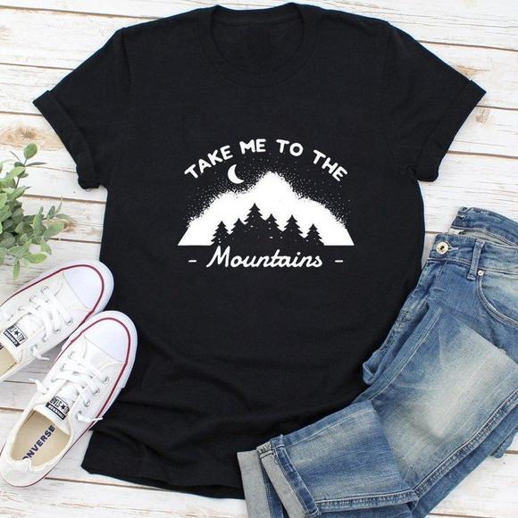 Camping Take Me To The Mountains Shirt - Picture 1 of 4
